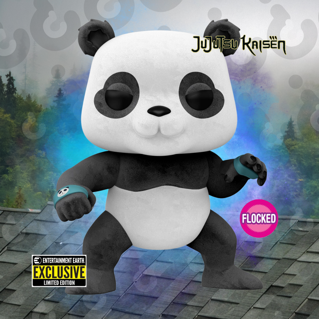 Panda Flocked Funko Pop - Entertainment Earth Exclusive
