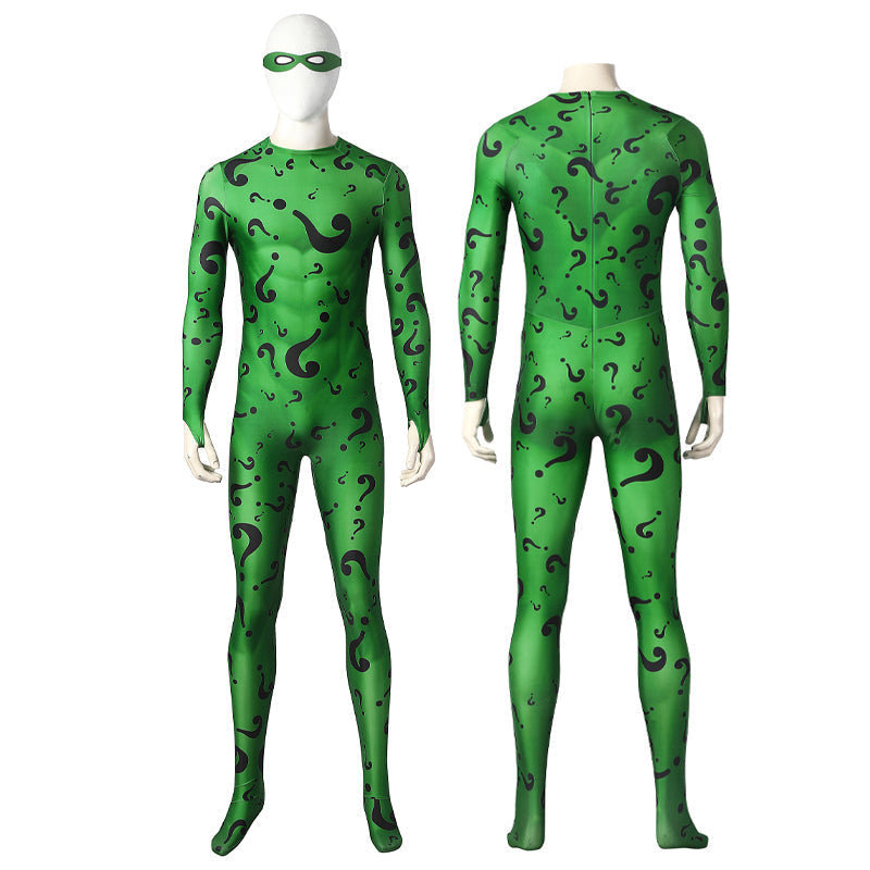 Batman Forever The Riddler Jumpsuit Cosplay Costume
