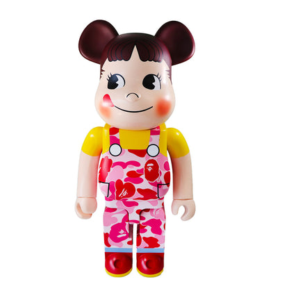 1000% Bearbrick BAPE × Pekochan (Pink)