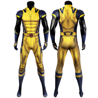 Deadpool & Wolverine Adult Cosplay Duo — Wade Wilson + Sleeveless Wolverine — back view