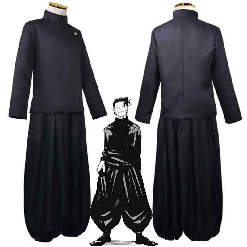 Jujutsu Kaisen Duo Cosplay Set — Suguru Geto Uniform + Hajime Kashimo (agent draft T551)