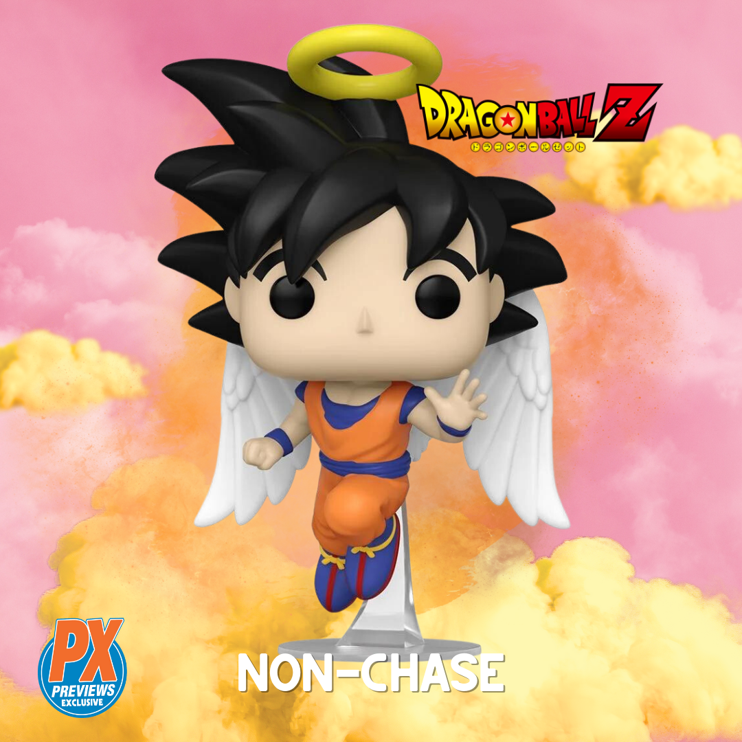 Dragon Ball Z Funko Pop 3-Pack — Dr. Gero, Majin Buu & Goku with Wings — side view