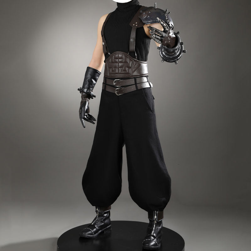 Final Fantasy VII Rebirth Cloud Strife Cosplay Costumes — back view
