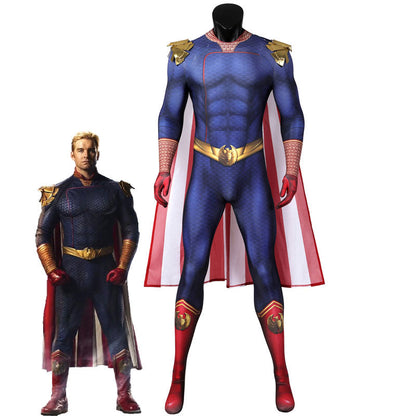 Superhero Showdown Cosplay Duo — Invincible Omni-Man + The Boys Homelander — back view