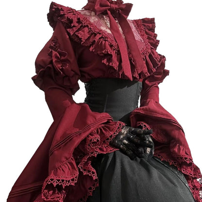 Gothic Lolita Midi Skirt Long Dress Princess-sleeve Shirtluxurious And Elegant — packaging