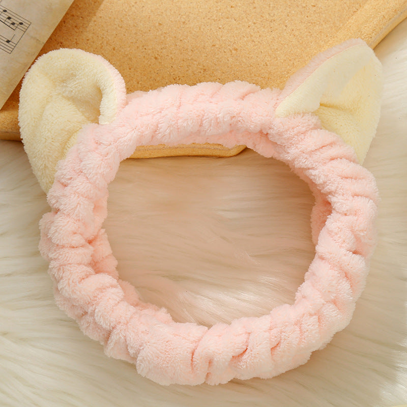 Cat Ears Net Red Headband Creative Wash Hair Accessories Headband — detail