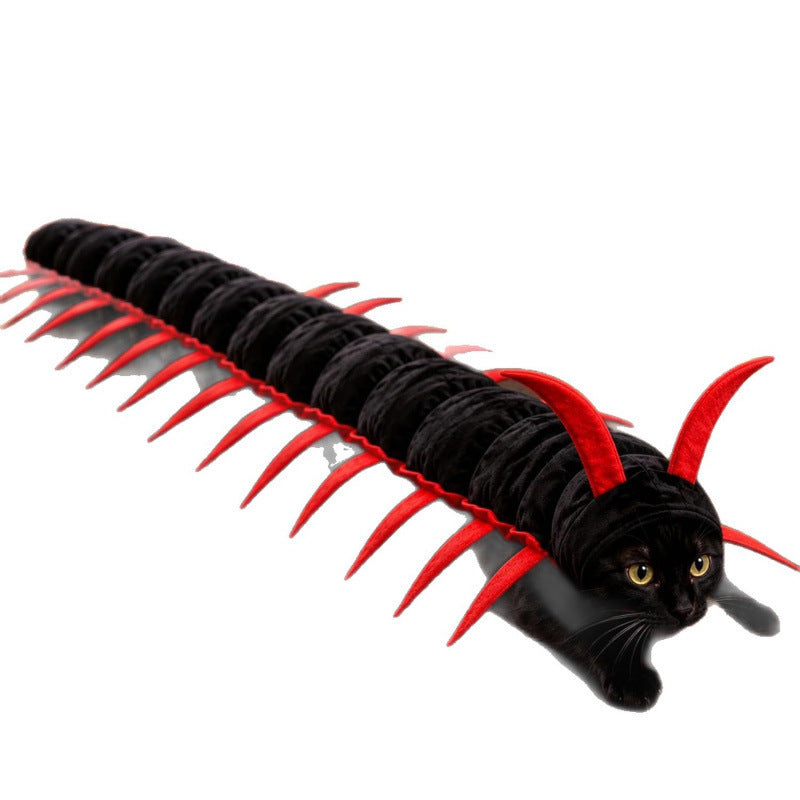 Creative Centipede-shaped Cat Costume — side view