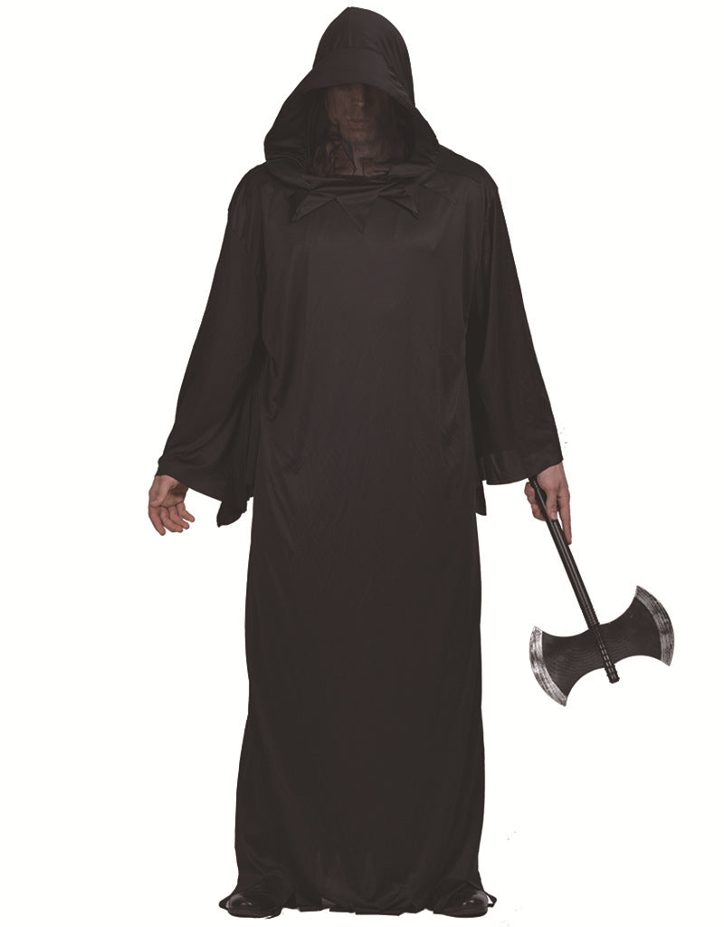 Halloween Costume Cold Black Robe Props Costume — side view