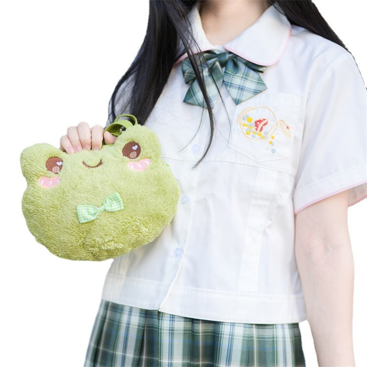 Cute Doll Frog Plush Toy Backpack — packaging