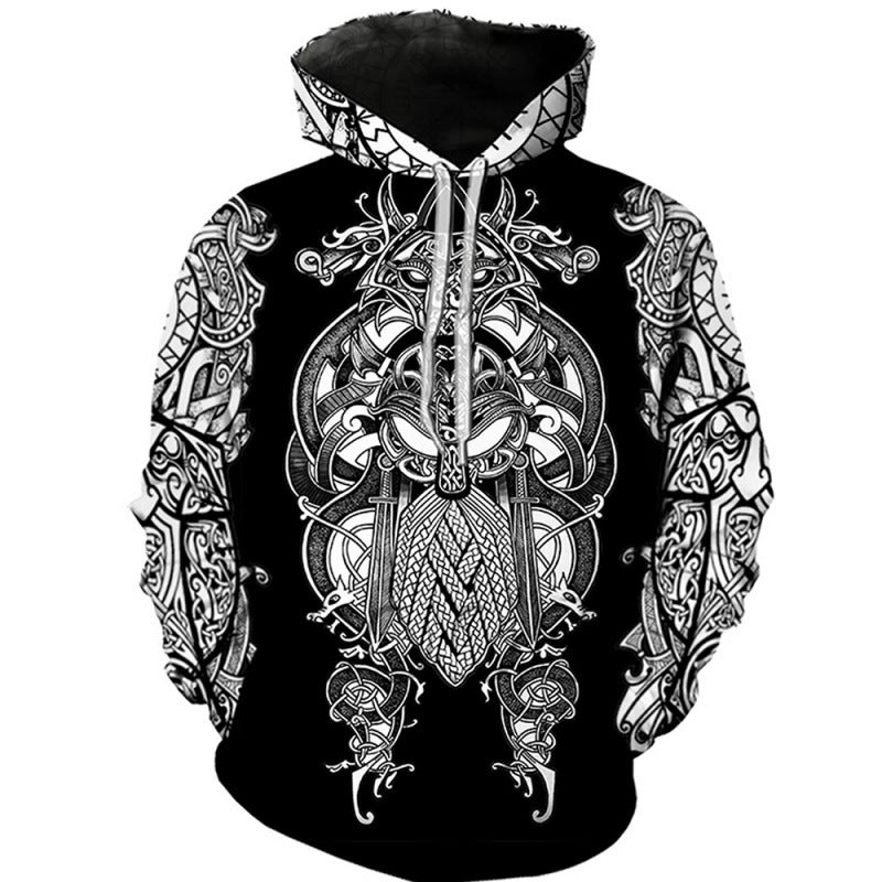 Viking Tattoo Anime Game Sweater — detail