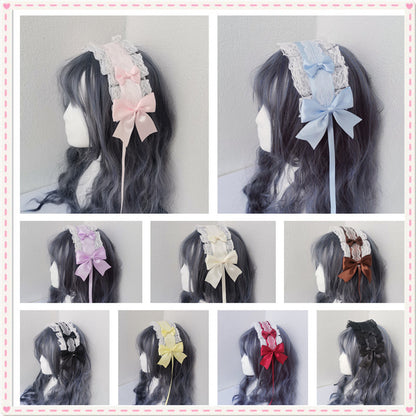 Lolita Headband Headwear Handmade Lace Bow | Magic Stories