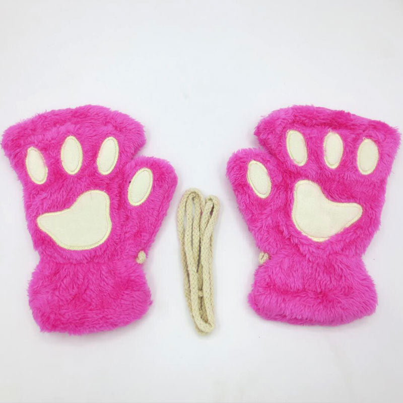 Cat Palm Winter Girls' Halter Plush Half | Magic Stories