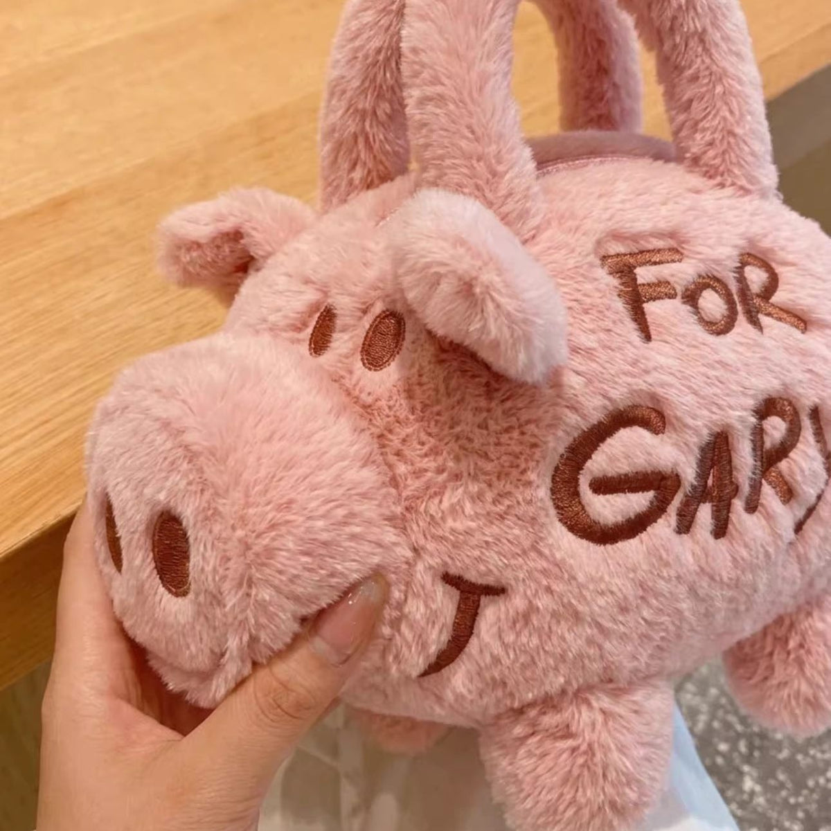 Personalized Plush Pig Crossbody Coin Purse | Magic Stories