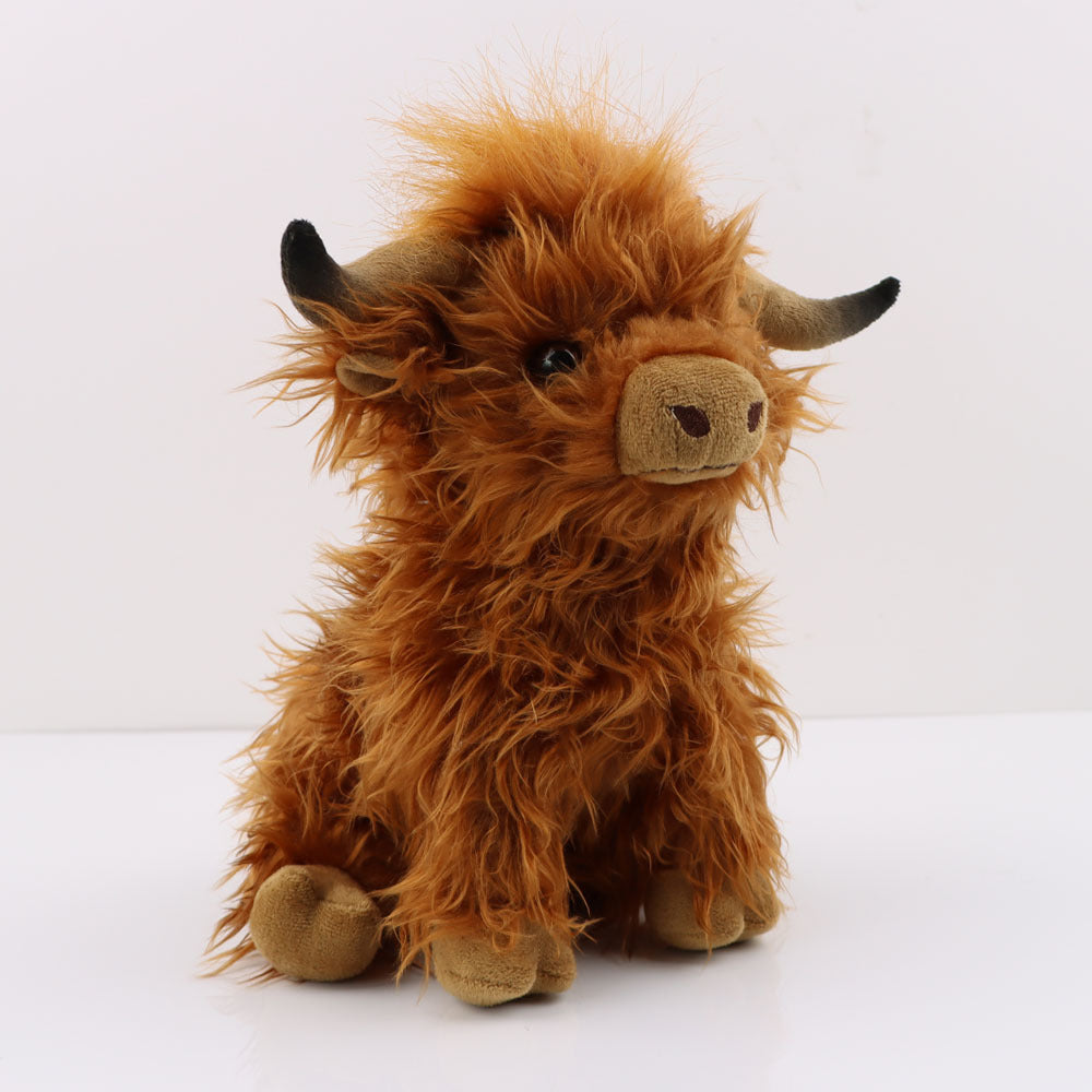 Scottish Highland Cow Plush Toy Long Hair | Magic Stories