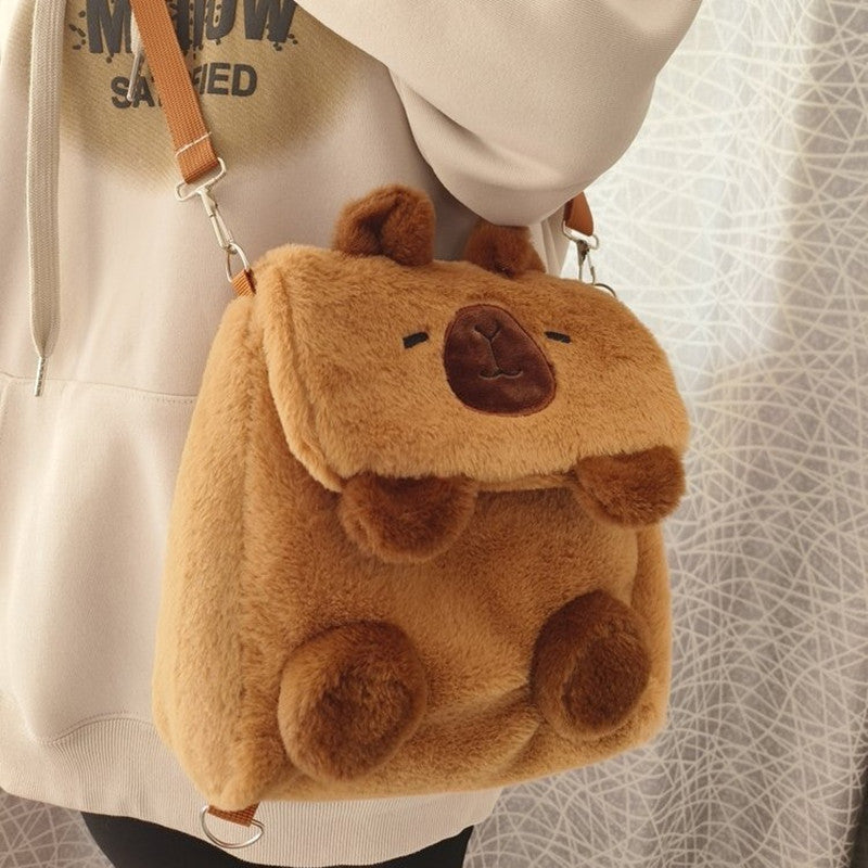 Cartoon Cute Niche Capybara Plush Bag | Magic Stories