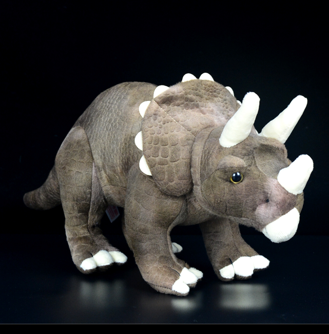 Dinosaur plush toy — side view