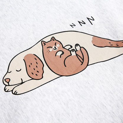 Men's Cartoon Anime Print Short-sleeved T-shirt — scale reference