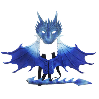 Halloween Mardigras Carnival Kid Child Costume Demon Cosplay Dragon Suit Cross Border — side view