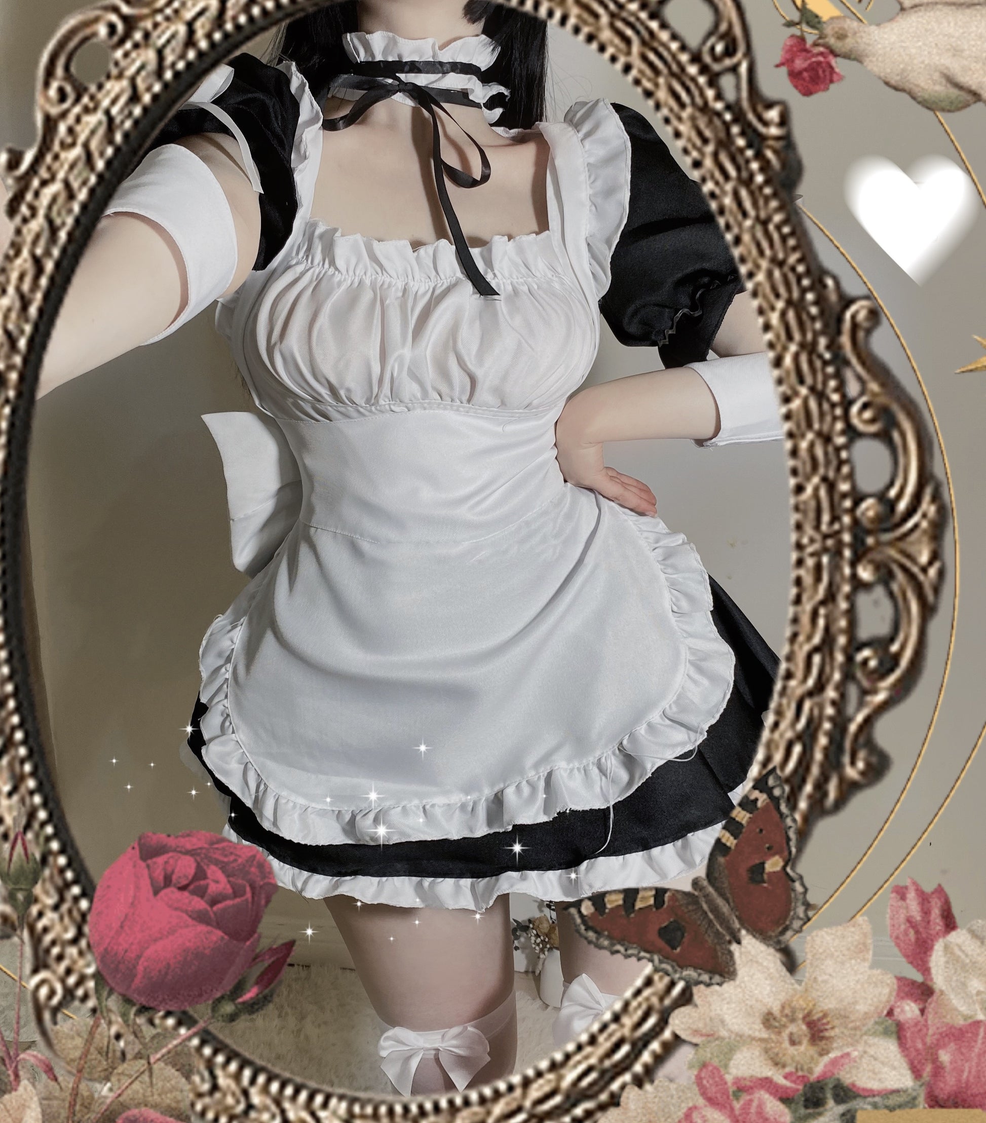Two Dimensional Dome Girl Maid Outfit Sexy Pajamas — detail