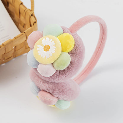 New Children's Plush Earmuffs Cute Sunflower | Magic Stories