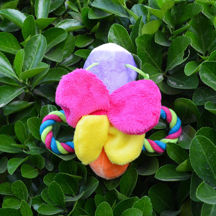 Plush Butterfly Pet Dog Cat Chew Toy | Magic Stories