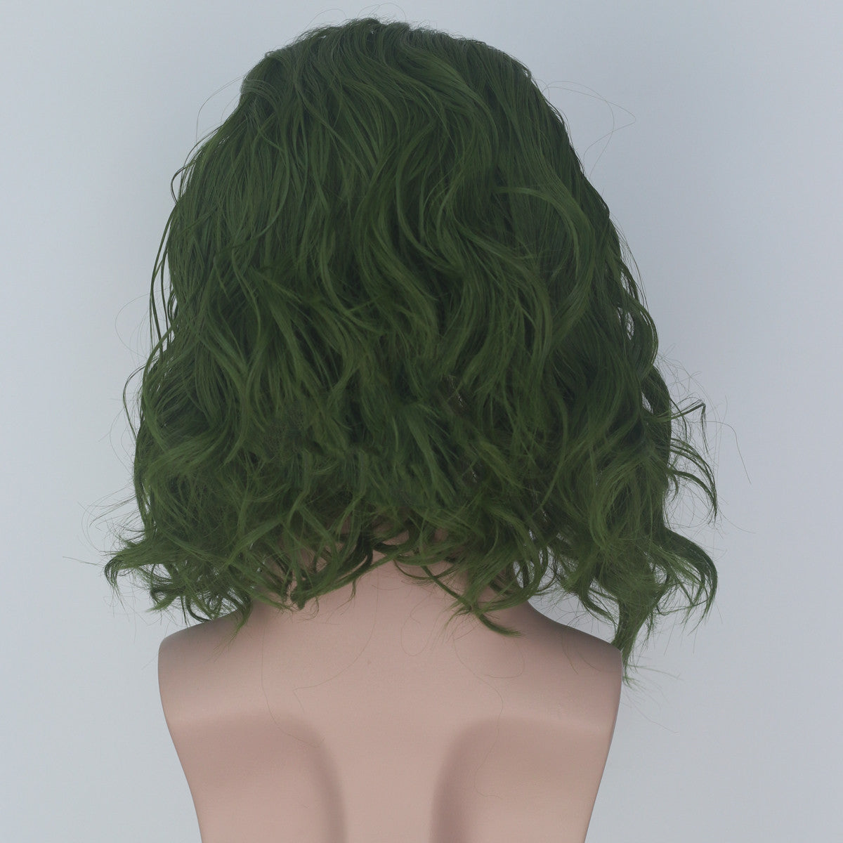 Simulation Scalp Green Short Curly Hair | Magic Stories