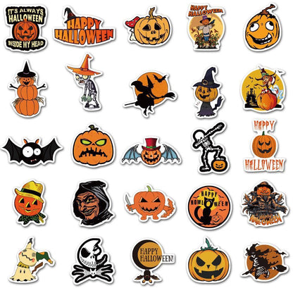 50pcs Halloween waterproof stickers - Magic Stories