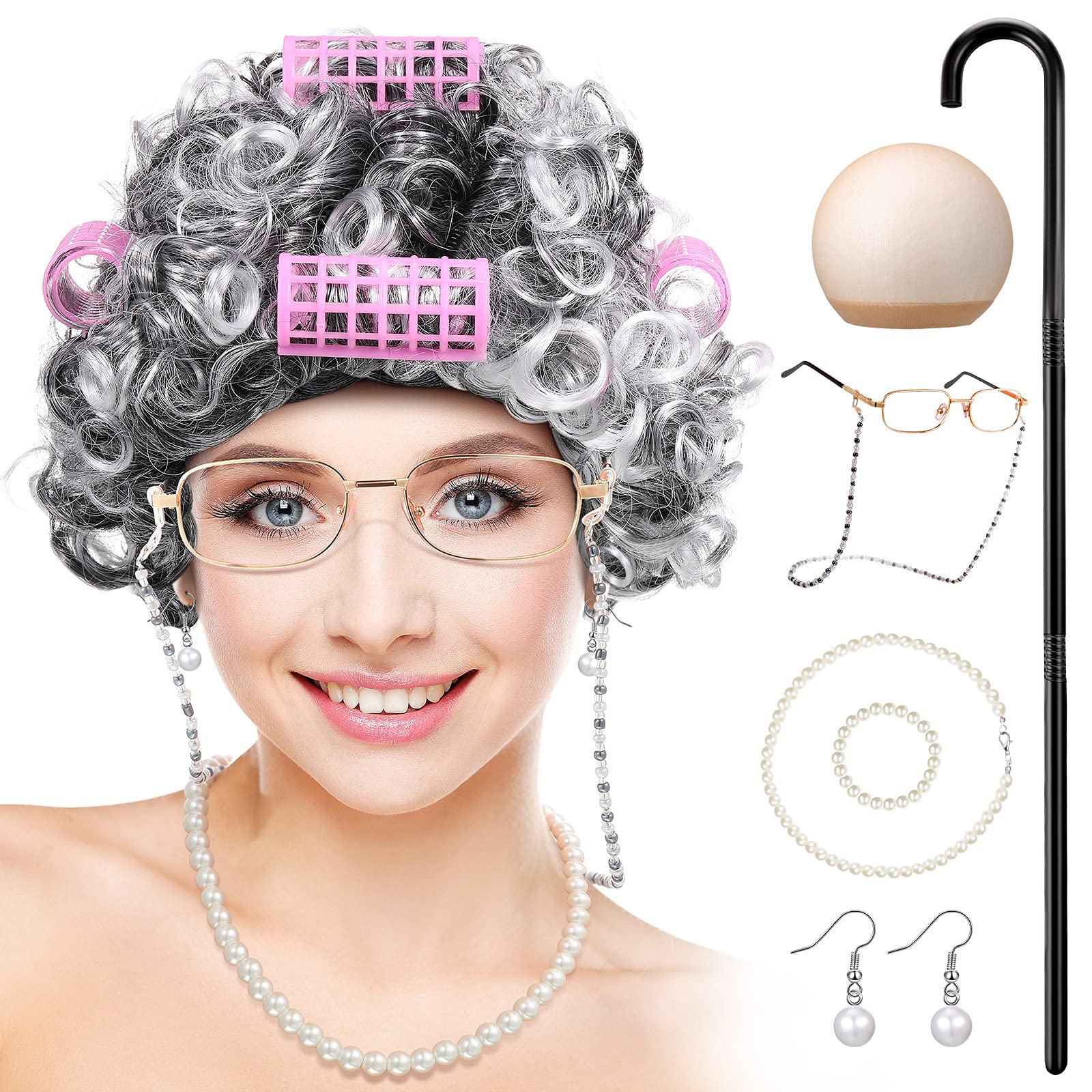 Flower White Grandma Wig Performance | Magic Stories