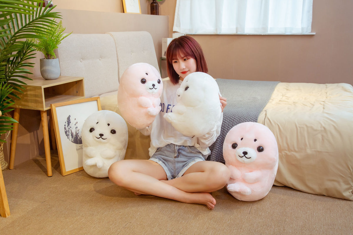 Cute sitting seal plush toy | Magic Stories