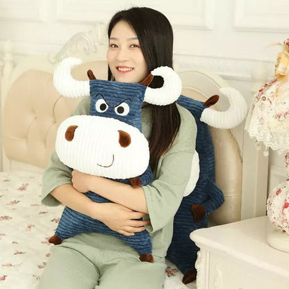 Big cow plush doll — scale reference