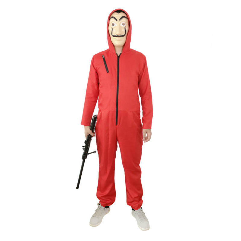 Red One-Piece Cosplay Costume - Halloween — packaging