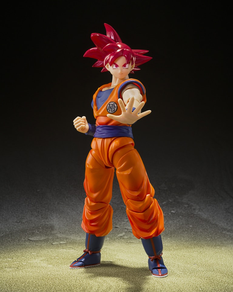 Super Saiyan God Son Goku Saiyan God of Virtue S.H.Figuarts Dragon Ball Super — side view