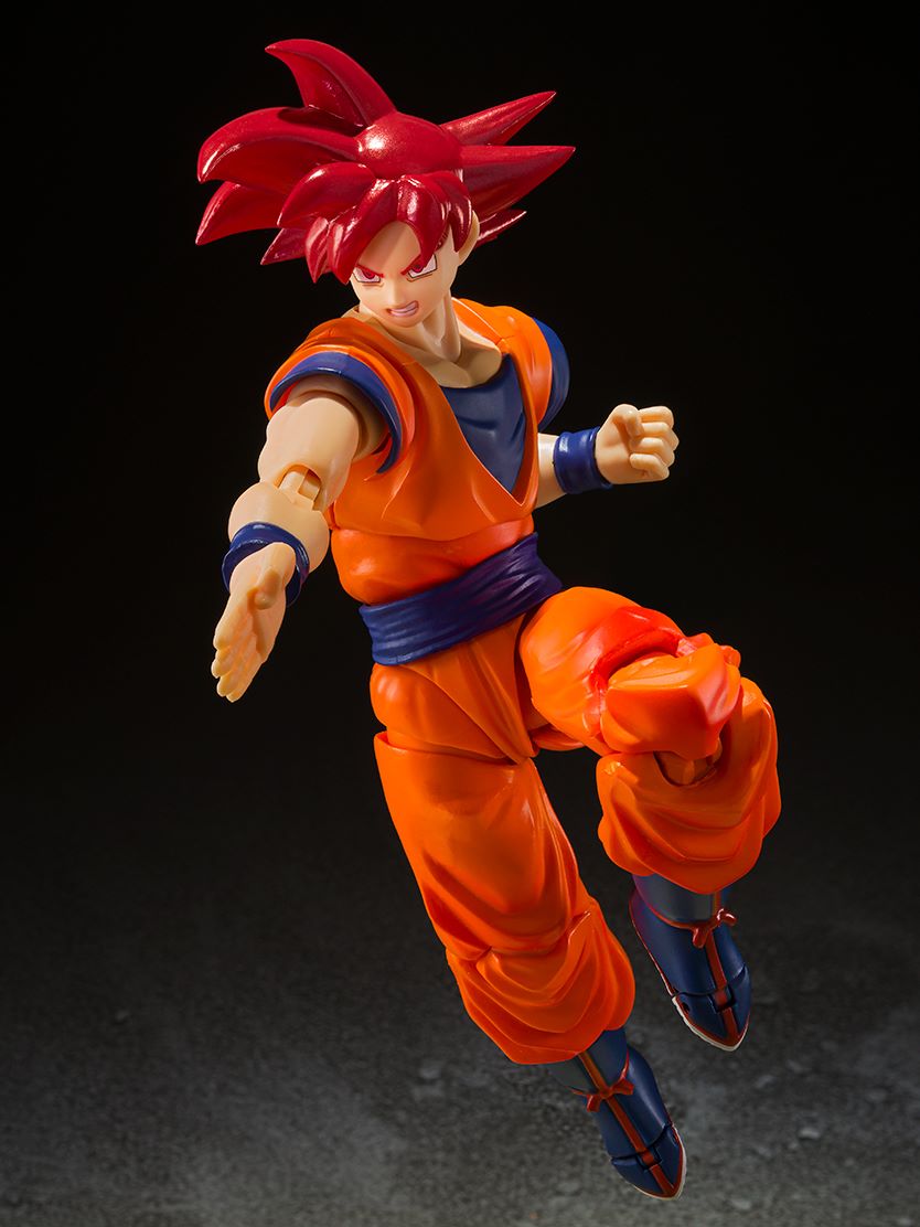 Dragon Ball S.H.Figuarts Duo — Super Saiyan 3 Goku (Reissue) + Super Saiyan God Goku — back view