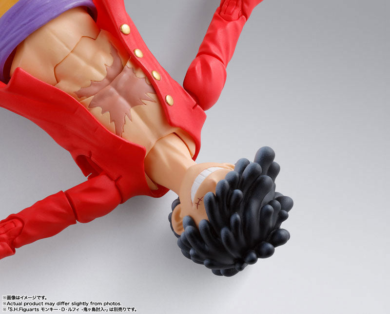 One Piece S.H.Figuarts Monkey D. Luffy (Gear 5) — back view