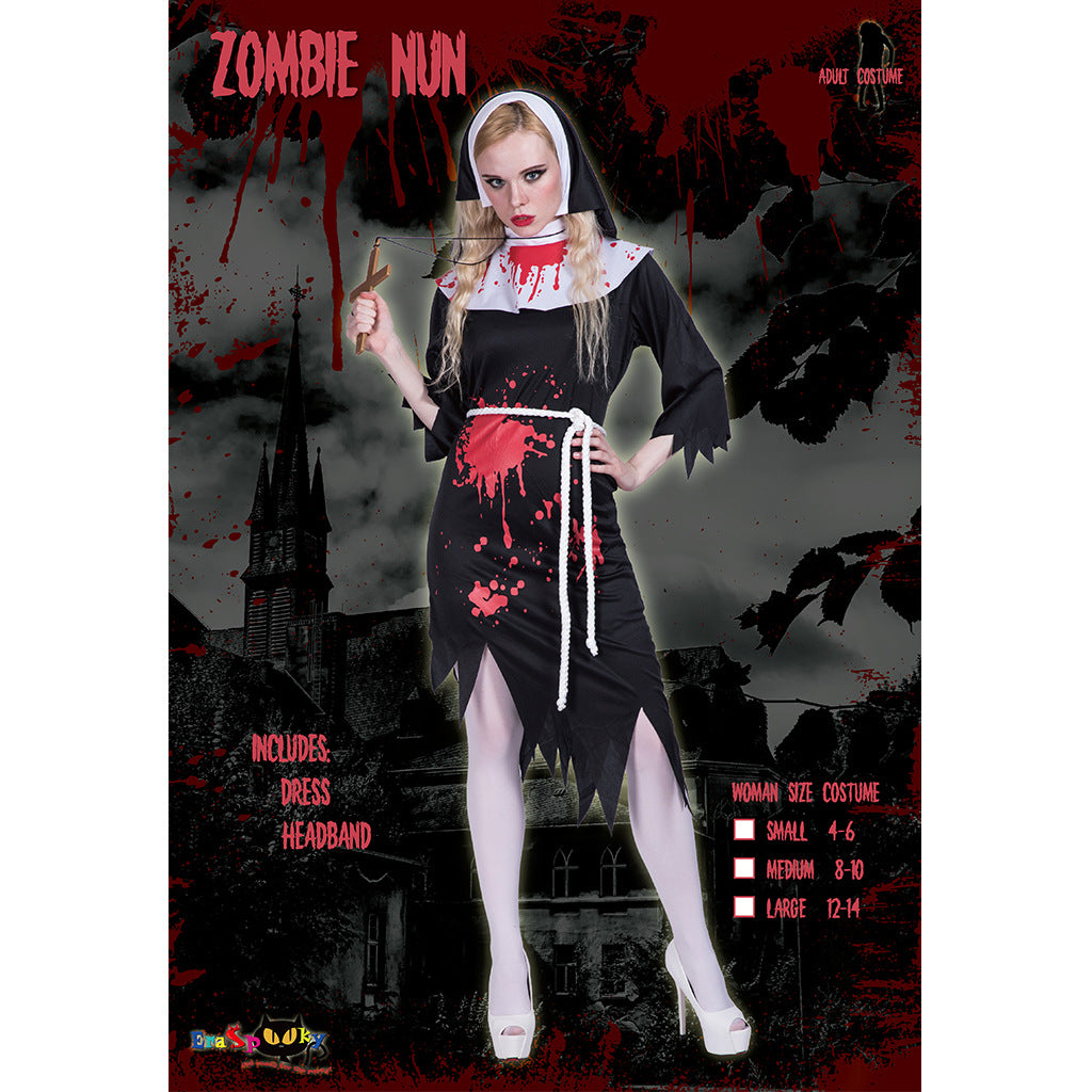 Bloodstained nun zombie costume | Magic Stories