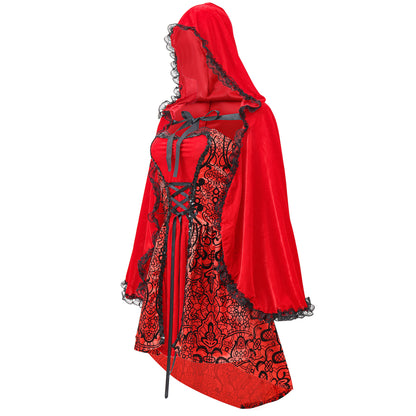 Halloween Jacquard Cloak Little Red Riding | Magic Stories