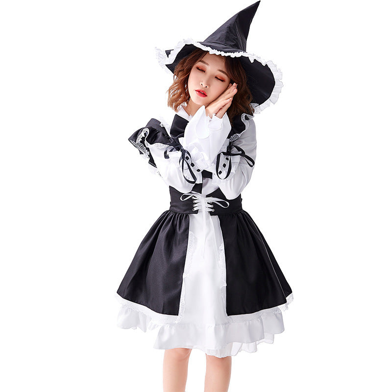 Witch androgynous maid dress — detail