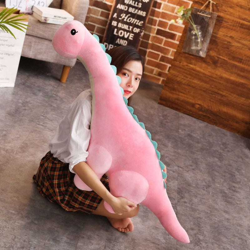 Dinosaur plush toy — side view
