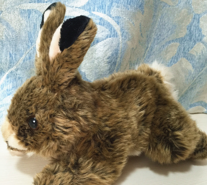 Bunny hare plush doll — scale reference