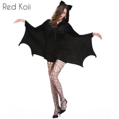 Halloween Costume Cosplay Bat Vampire — back view