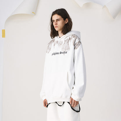 HOODIE ghost hand fleece hoodie — detail