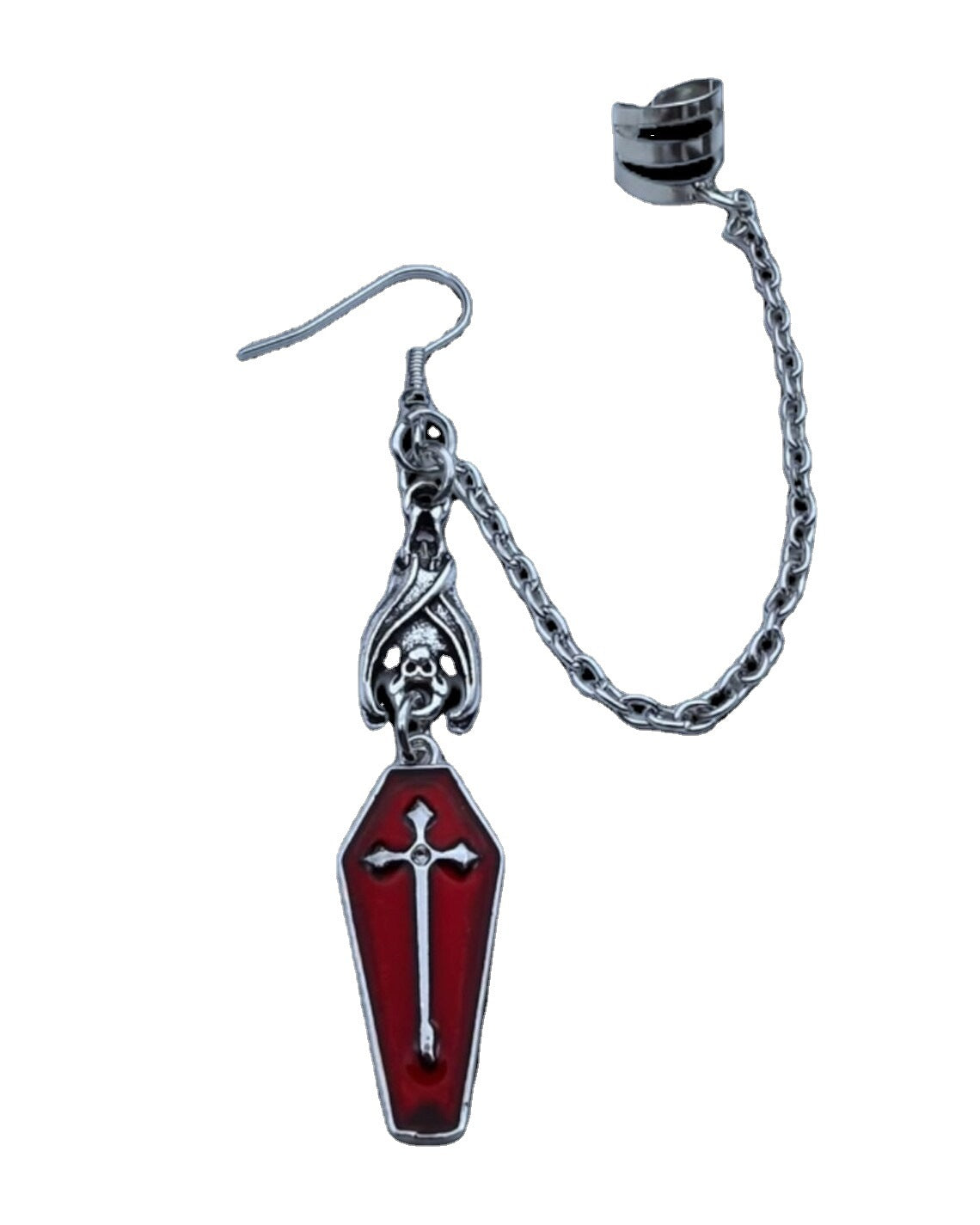 Gothic, Bat Cross Earrings | Magic Stories