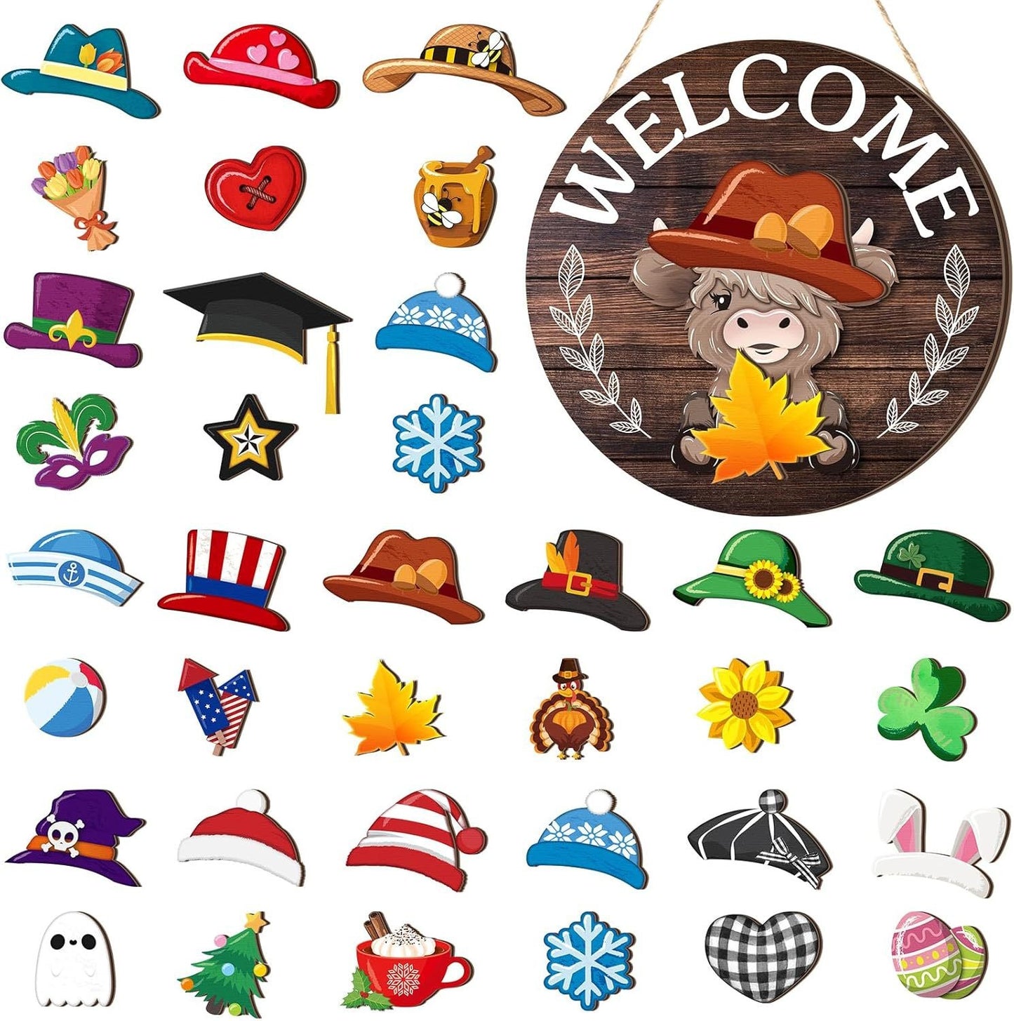 Wooden Festive Halloween IDY Wooden Decorations — detail