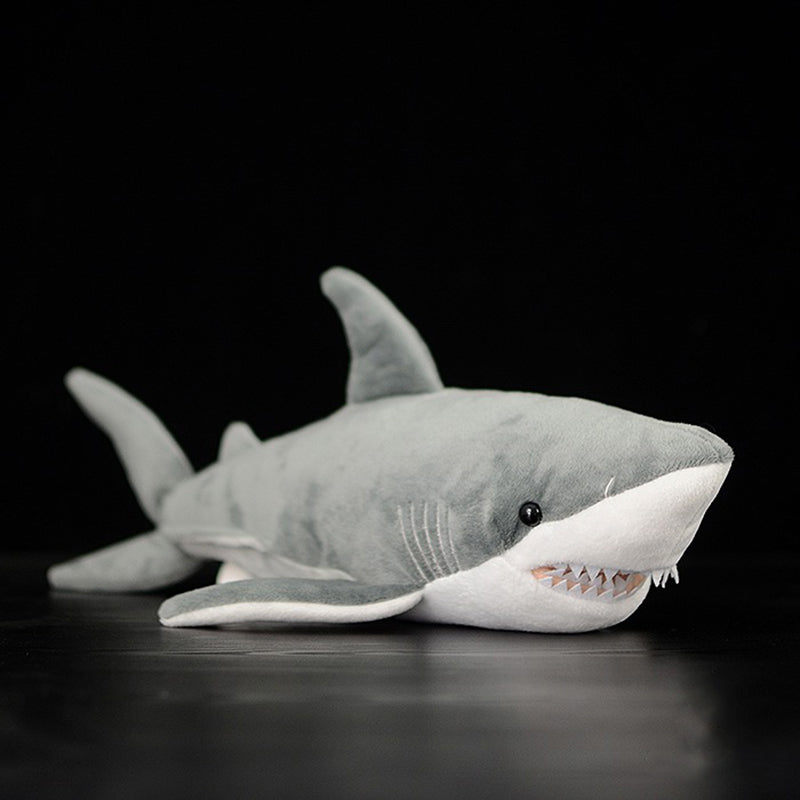 Great White Shark Soft Stuffed Plush Toy — scale reference