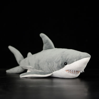 Great White Shark Soft Stuffed Plush Toy — scale reference