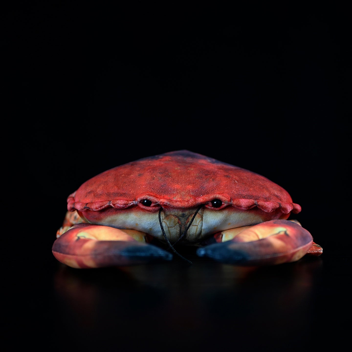 Simulated Plush Ginkgo Crab Plush Toy — back view