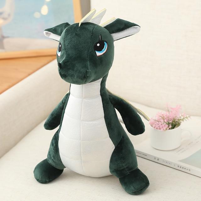 Dinosaur plush toy — back view