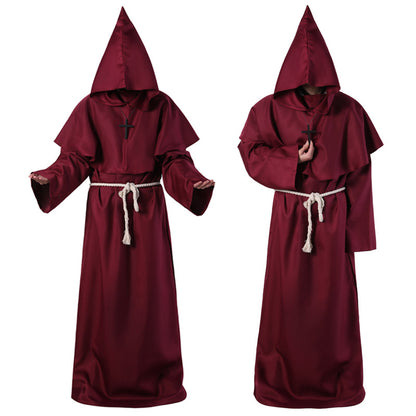 Halloween Costume Medieval Friar Wizard Costume — detail