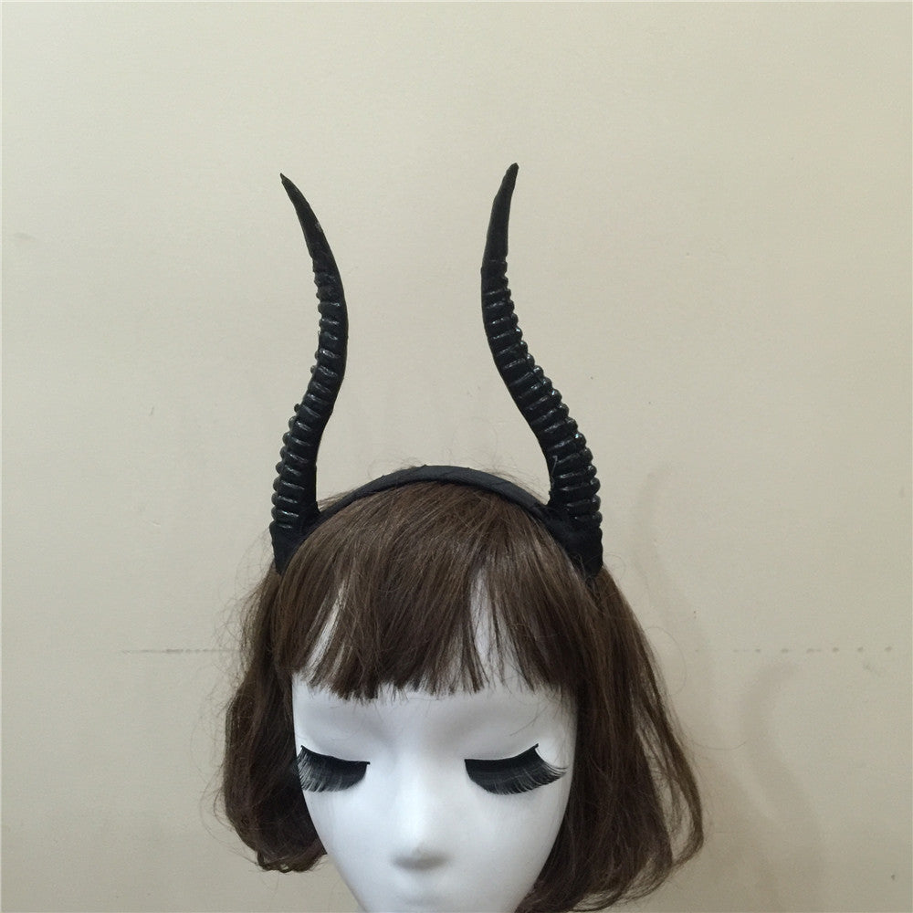 Antelope Horn Gothic Dark Devil Horn Headband — packaging