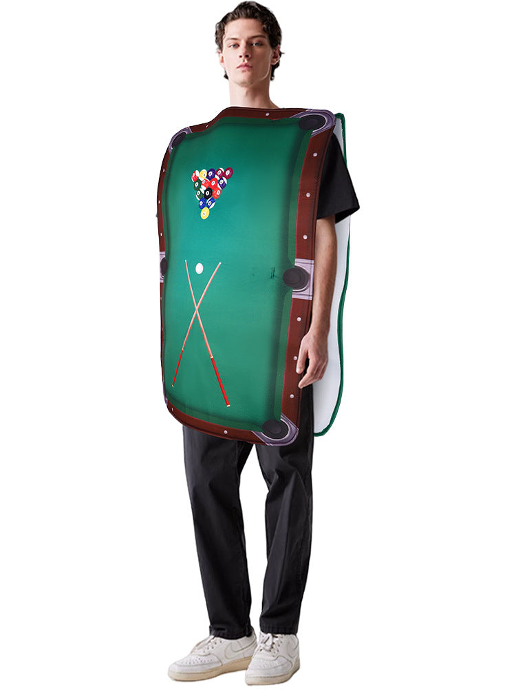 Halloween Cosplay Costume, Pool Table Style, Sponge Material, For Parties, Funny Props, Stage Performance Outfit